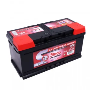 Batterie 12V 100Ah 900A 353x175x175 Gamme Rouge STECO PREMIER STECOPOWER – 208 mode pas chere 6