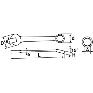 livraison la plus rapide CLE MIXTE 16 MM SAM OUTILLAGE – 50A16 6