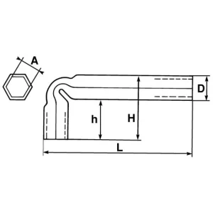 en ligne vente CLE EN TUBE COUDEE 8 MM SAM OUTILLAGE – 868 6