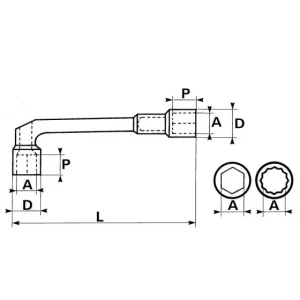 CLE A PIPE DEBOUCHEE 6/12 PANS 6 MM SAM OUTILLAGE – 93SD6 Acheter 6