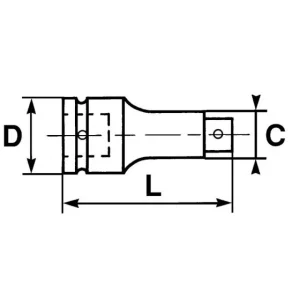 excellente qualité RALLONGE CHOCS 1/2 170 MM SAM OUTILLAGE – NS210 6