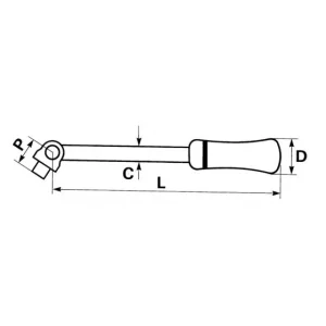 POIGNEE ARTICULEE 1/4 SAM OUTILLAGE – R140 officiel 6