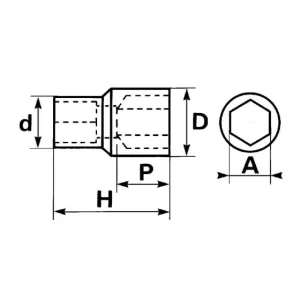 outlet soldes DOUILLE 1/4 6 PANS 10 MM SAM OUTILLAGE – RA10 6