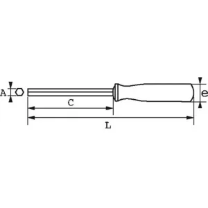 garantie de qualité CLE A DOUILLE EMMANCHEE BIMATIERE 6 PANS 4 MM SAM OUTILLAGE – 291T4 6