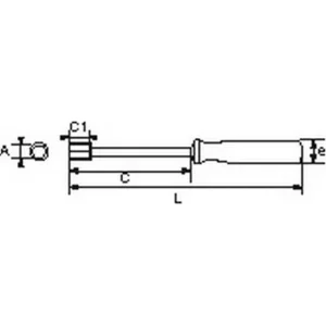 CLE A DOUILLE EMMANCHEE 3,5 MM SAM OUTILLAGE – 292P3,5 achetez 6